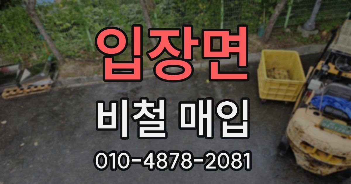 입장면 비철 매입