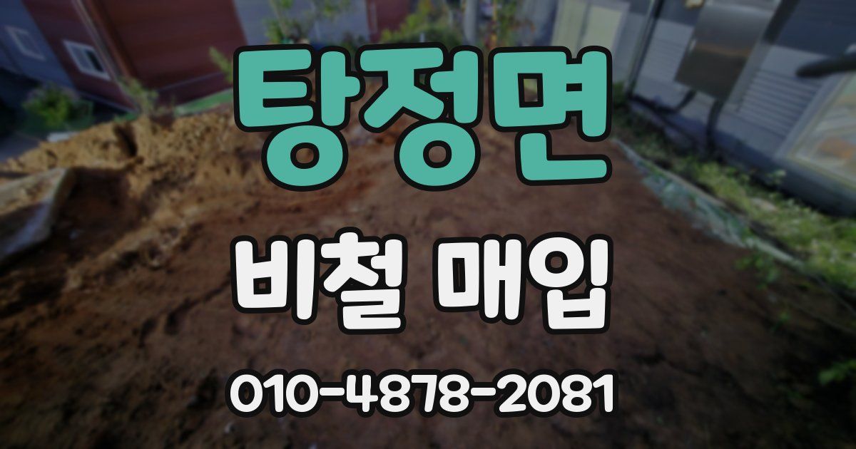 탕정면 비철 매입