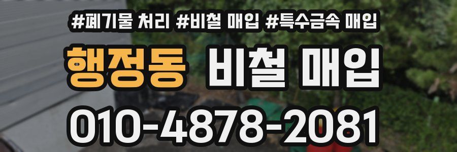 행정동 비철 매입