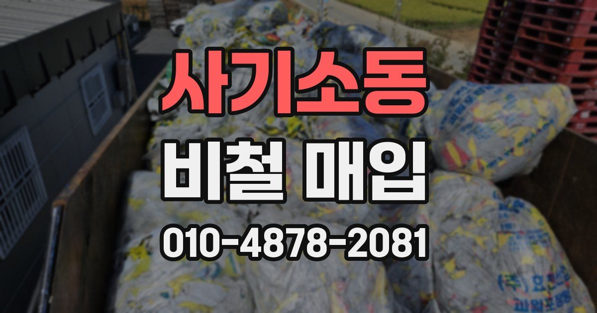 사기소동 비철 매입