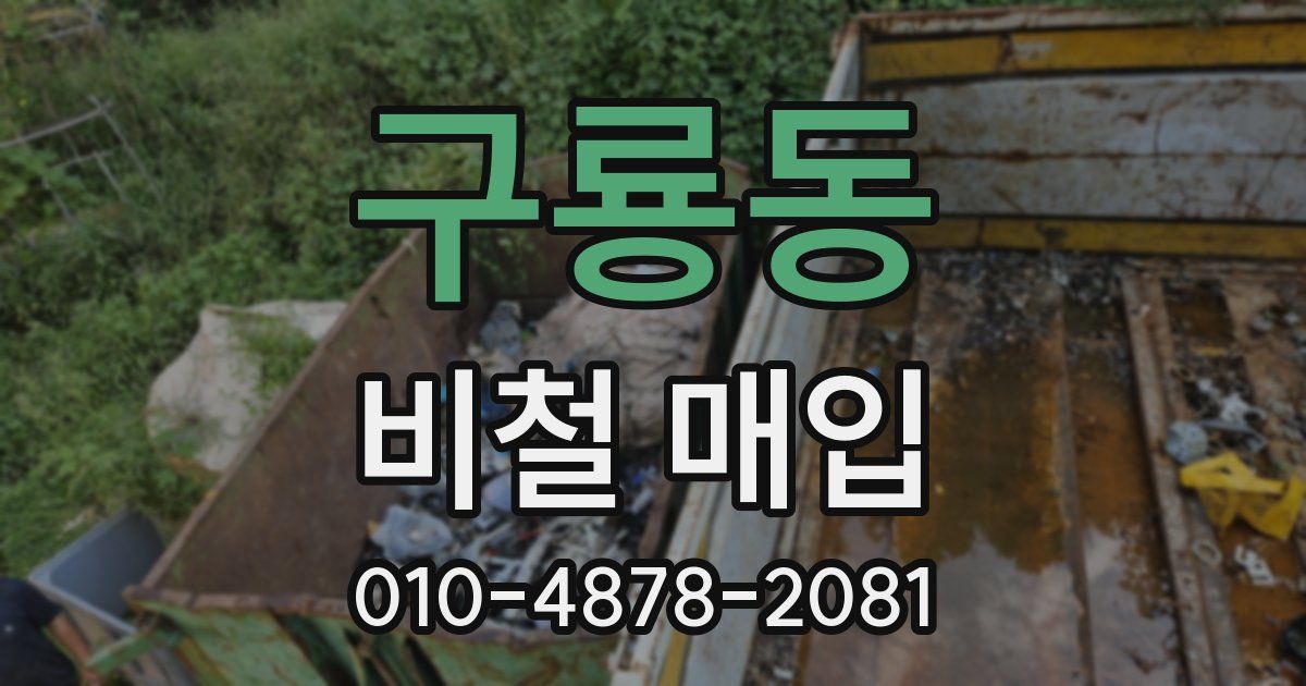 구룡동 비철 매입