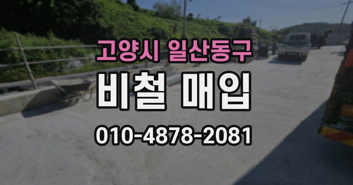 고양시 일산동구 비철 매입
