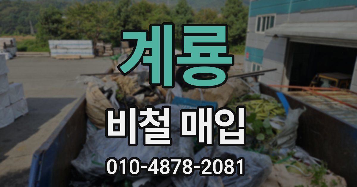 계룡 비철 매입