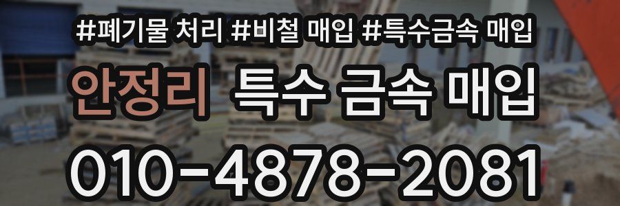 안정리 특수 금속 매입