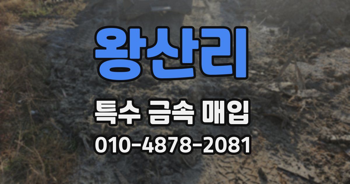 왕산리 특수 금속 매입