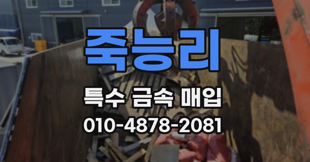 죽능리 특수 금속 매입