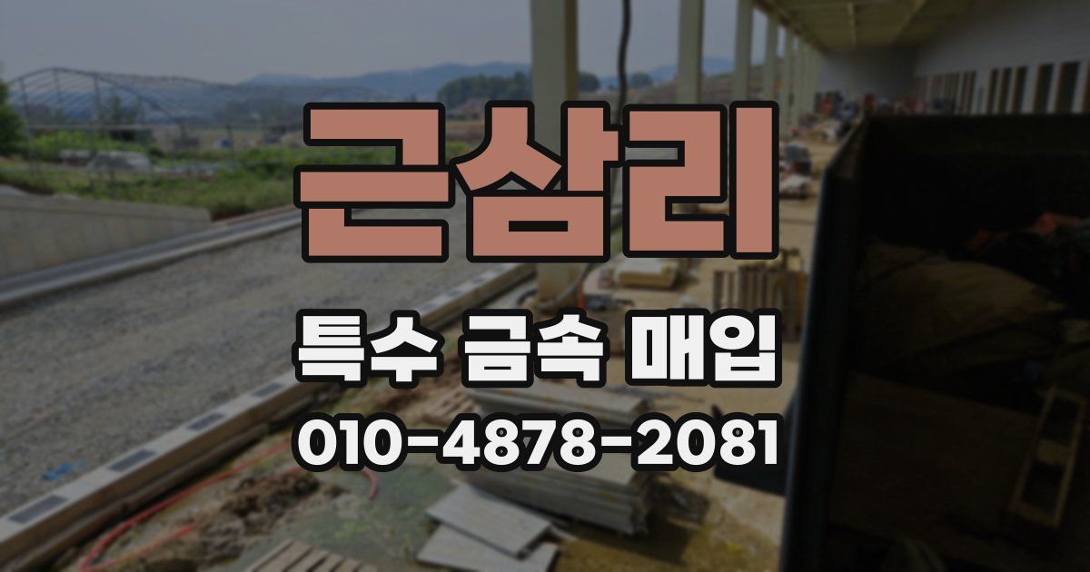 근삼리 특수 금속 매입
