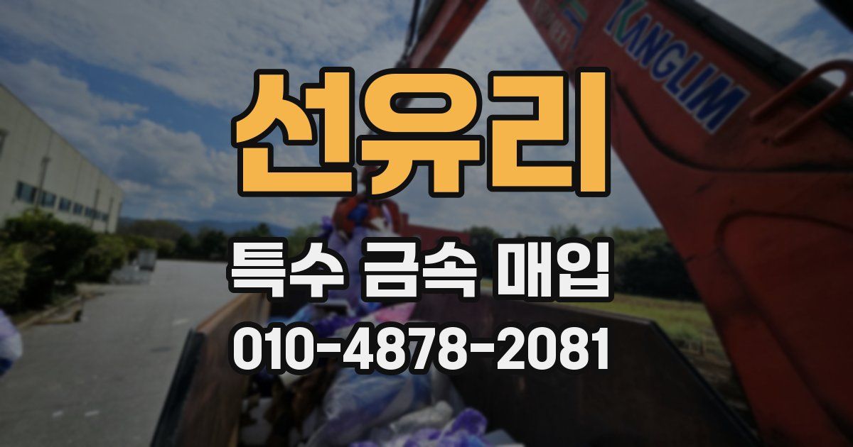 선유리 특수 금속 매입