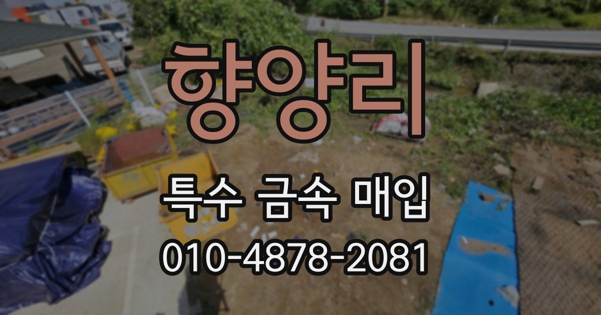 향양리 특수 금속 매입