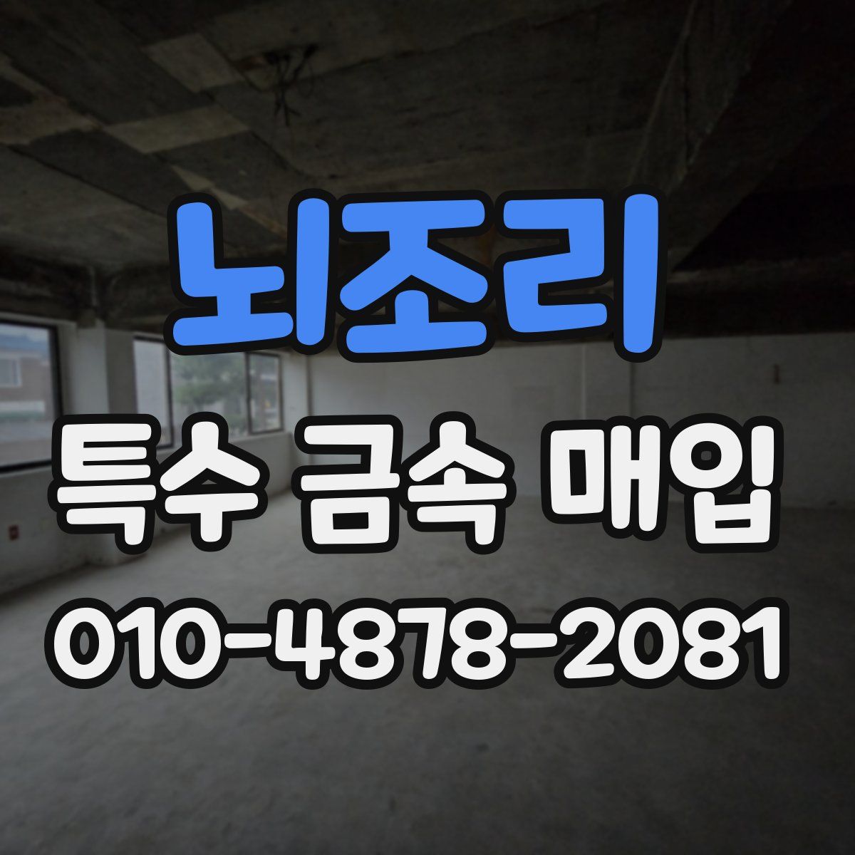 뇌조리 특수 금속 매입