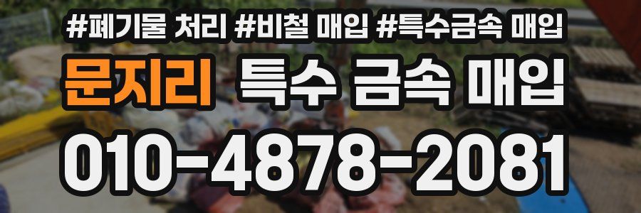 문지리 특수 금속 매입