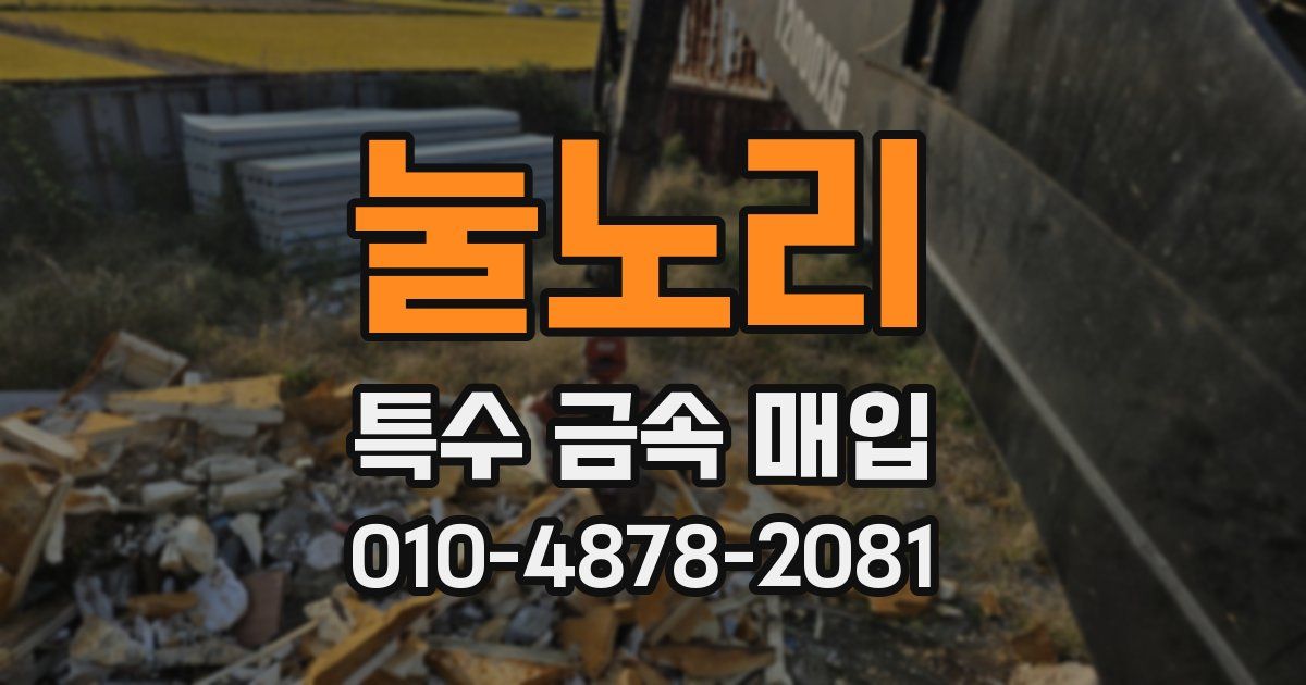 눌노리 특수 금속 매입