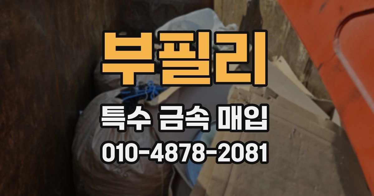 부필리 특수 금속 매입