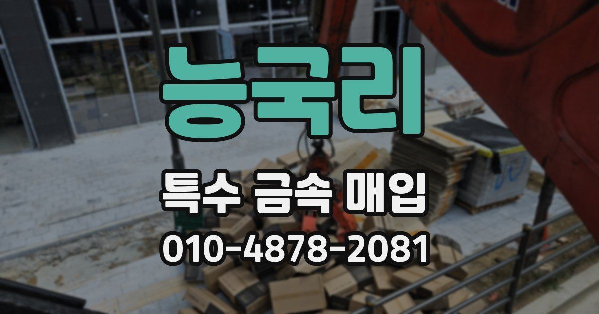 능국리 특수 금속 매입