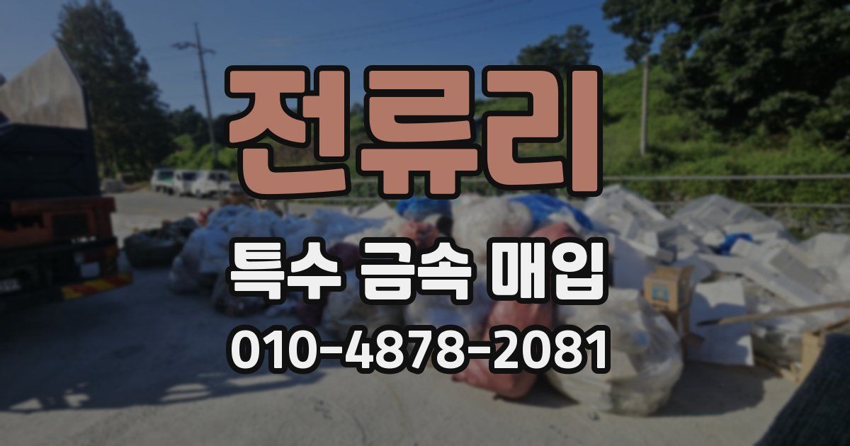 전류리 특수 금속 매입