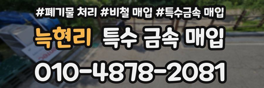 늑현리 특수 금속 매입