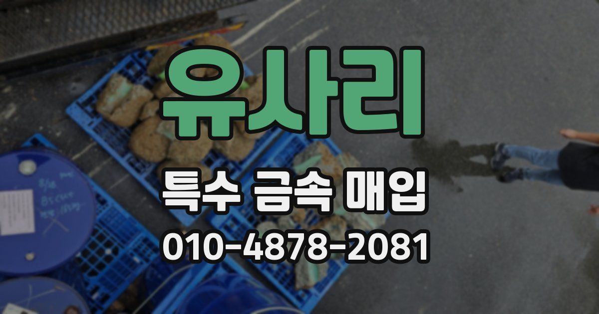 유사리 특수 금속 매입