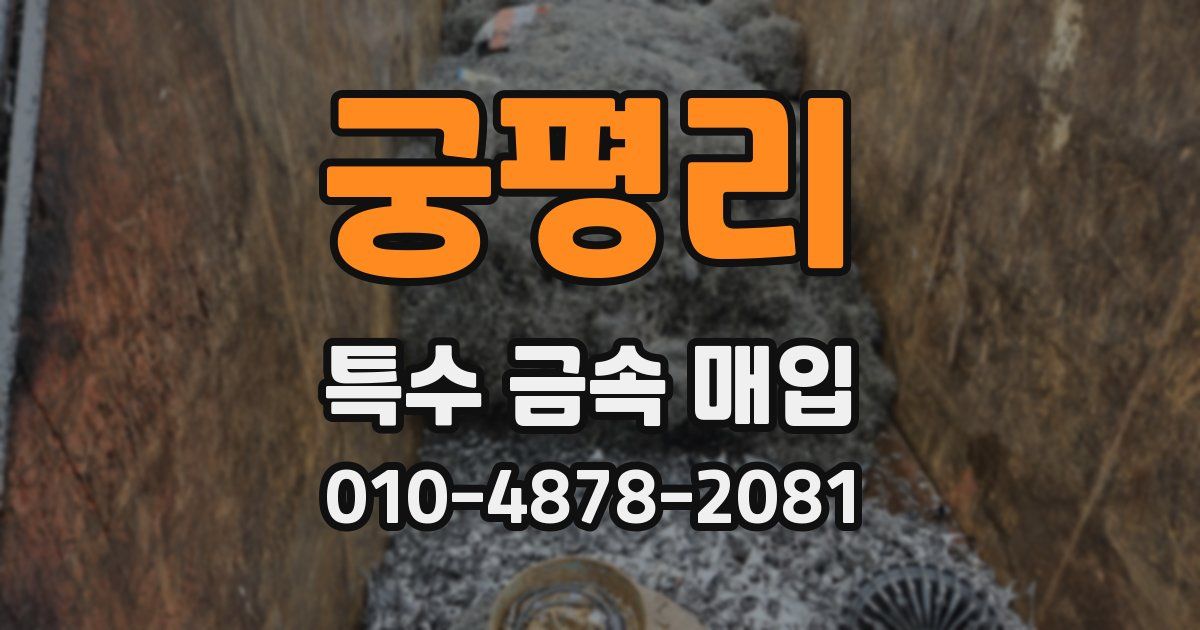 궁평리 특수 금속 매입