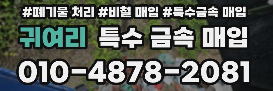 귀여리 특수 금속 매입