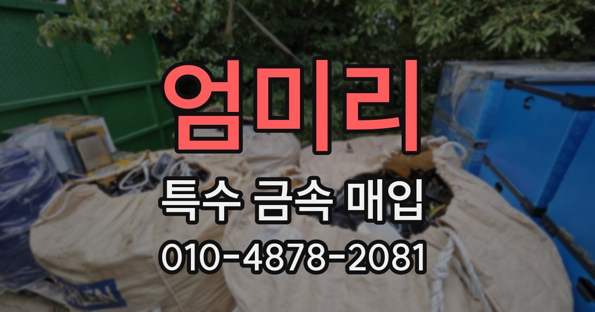 엄미리 특수 금속 매입