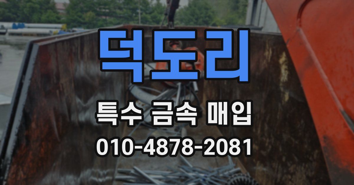 덕도리 특수 금속 매입