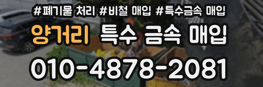 양거리 특수 금속 매입