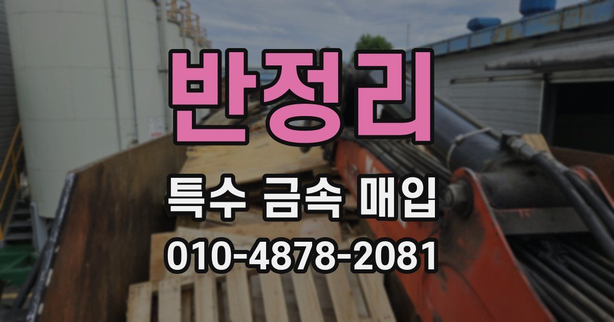 반정리 특수 금속 매입