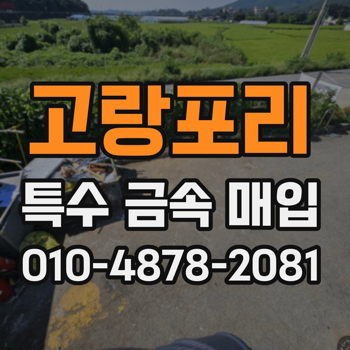 고랑포리 특수 금속 매입