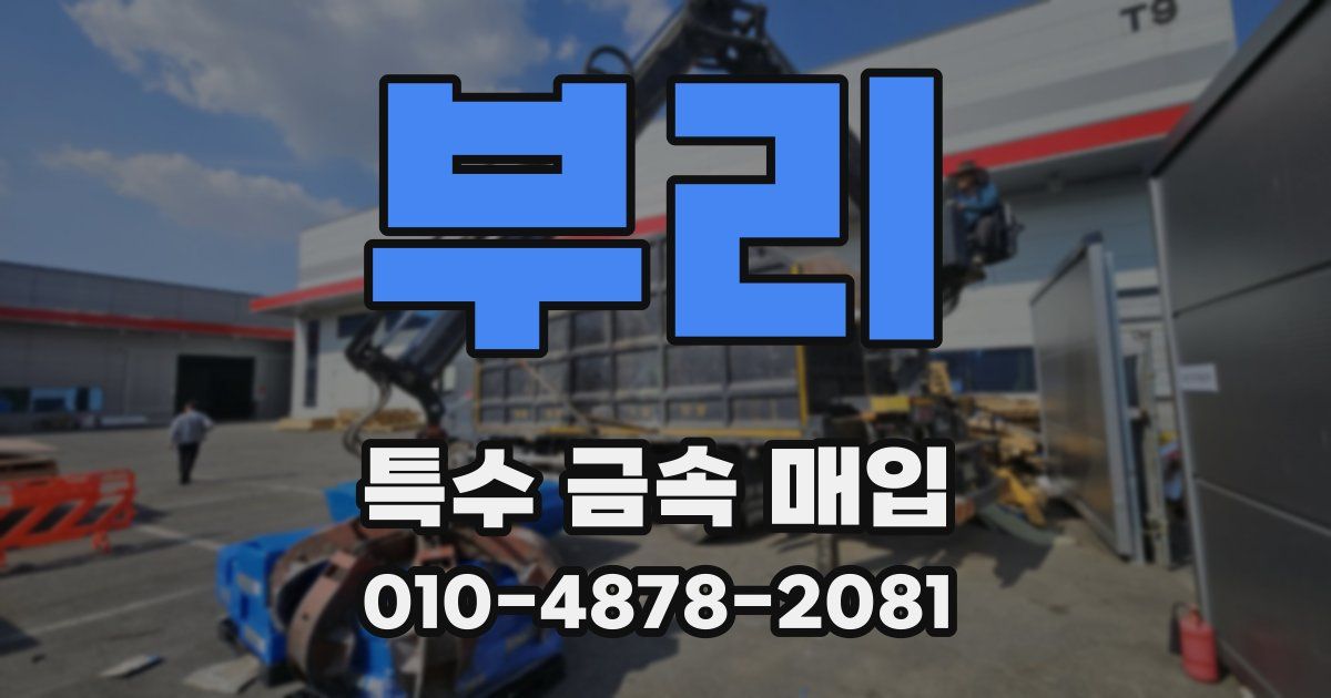 부리 특수 금속 매입