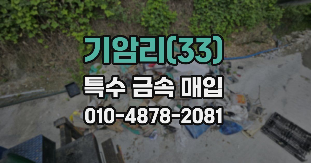 기암리(33) 특수 금속 매입