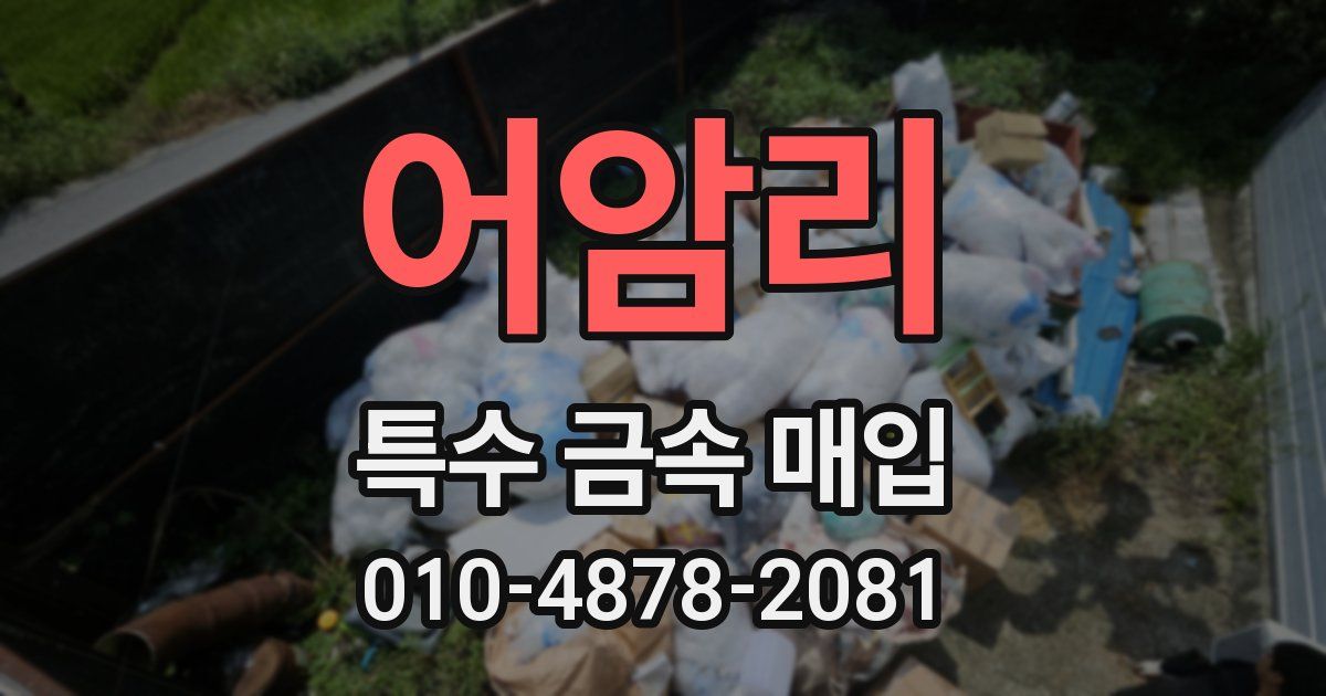 어암리 특수 금속 매입