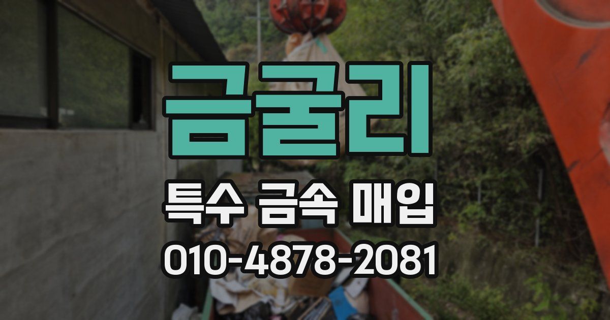 금굴리 특수 금속 매입