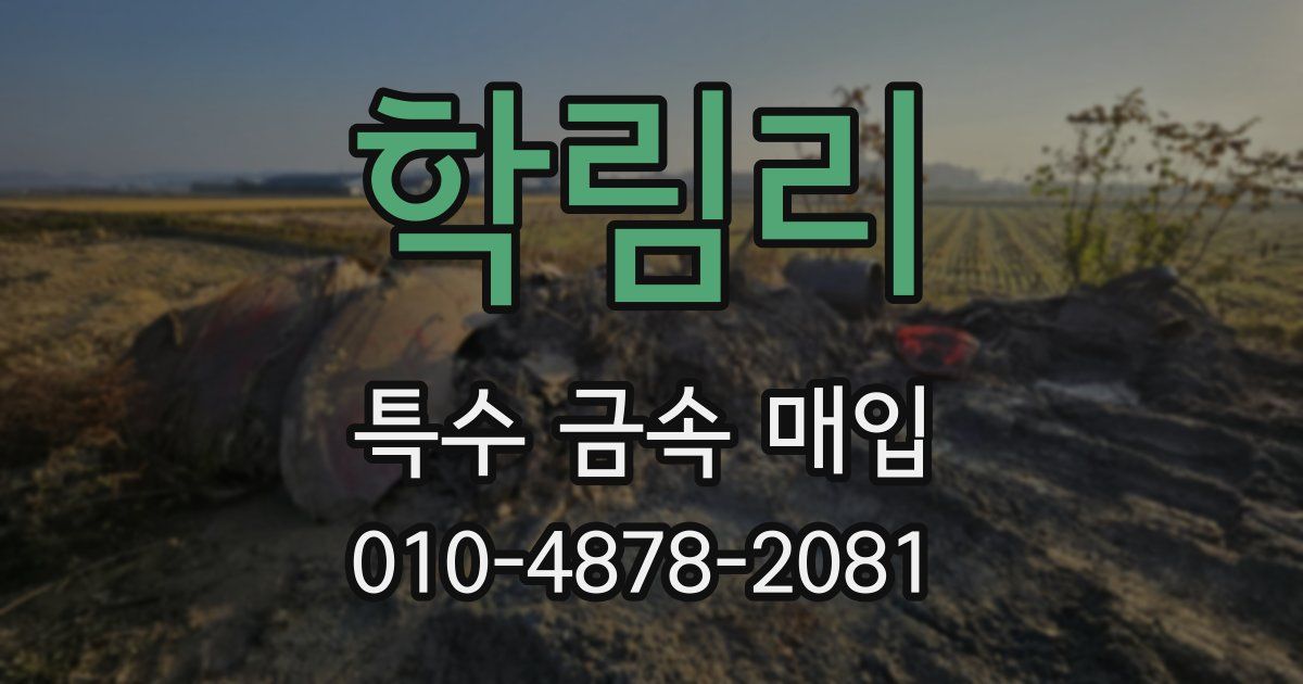 학림리 특수 금속 매입