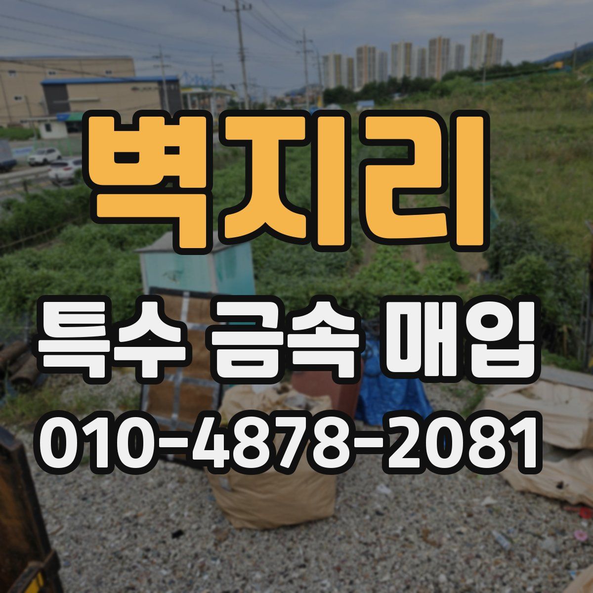 벽지리 특수 금속 매입