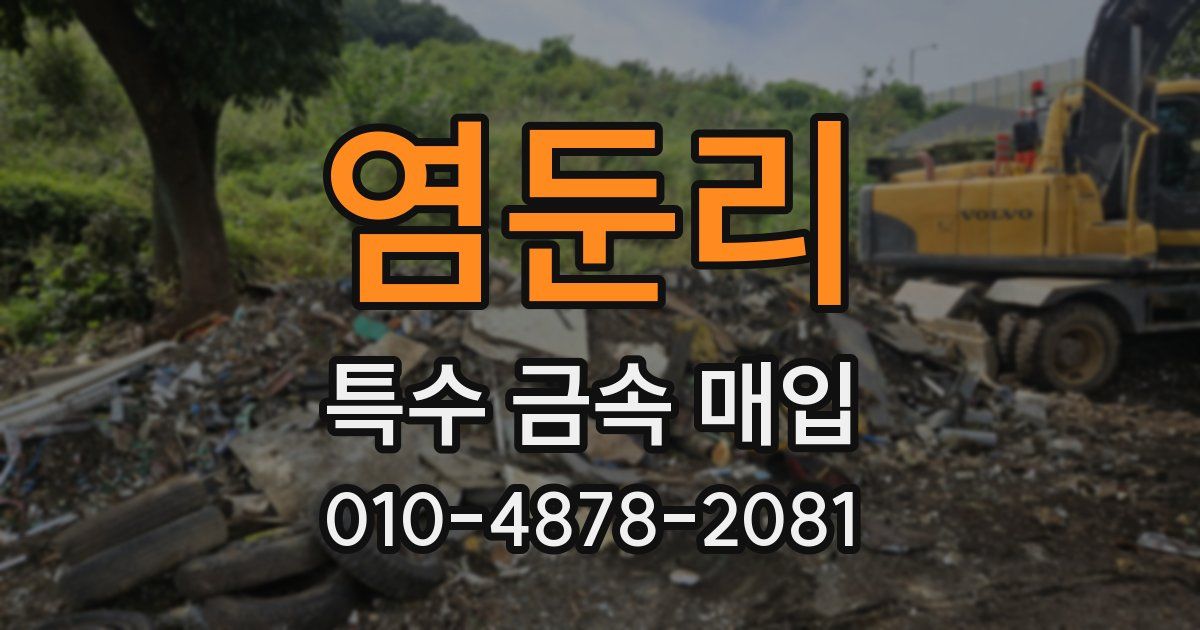 염둔리 특수 금속 매입