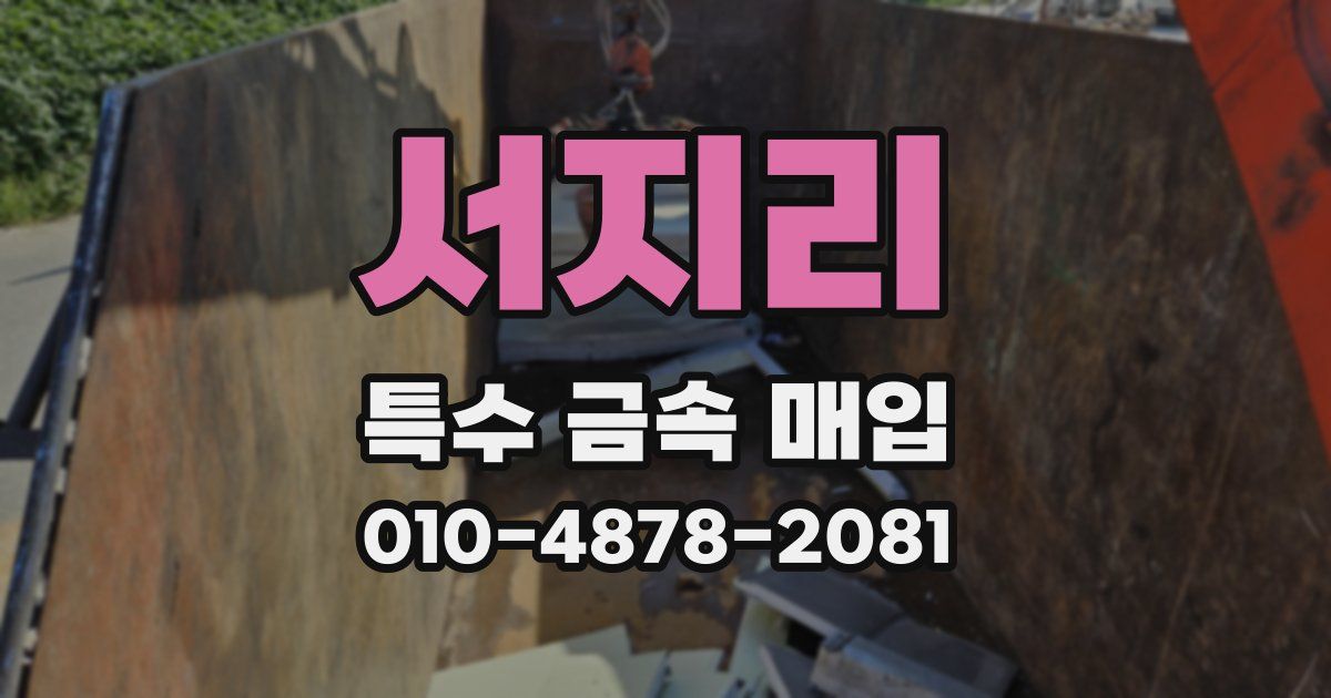 서지리 특수 금속 매입