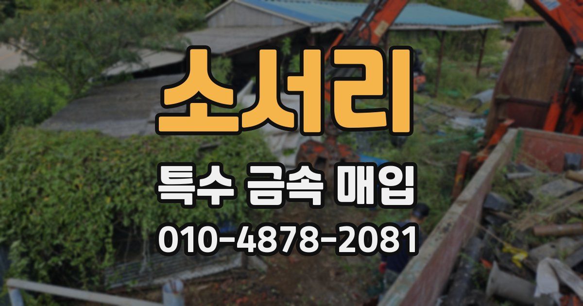 소서리 특수 금속 매입