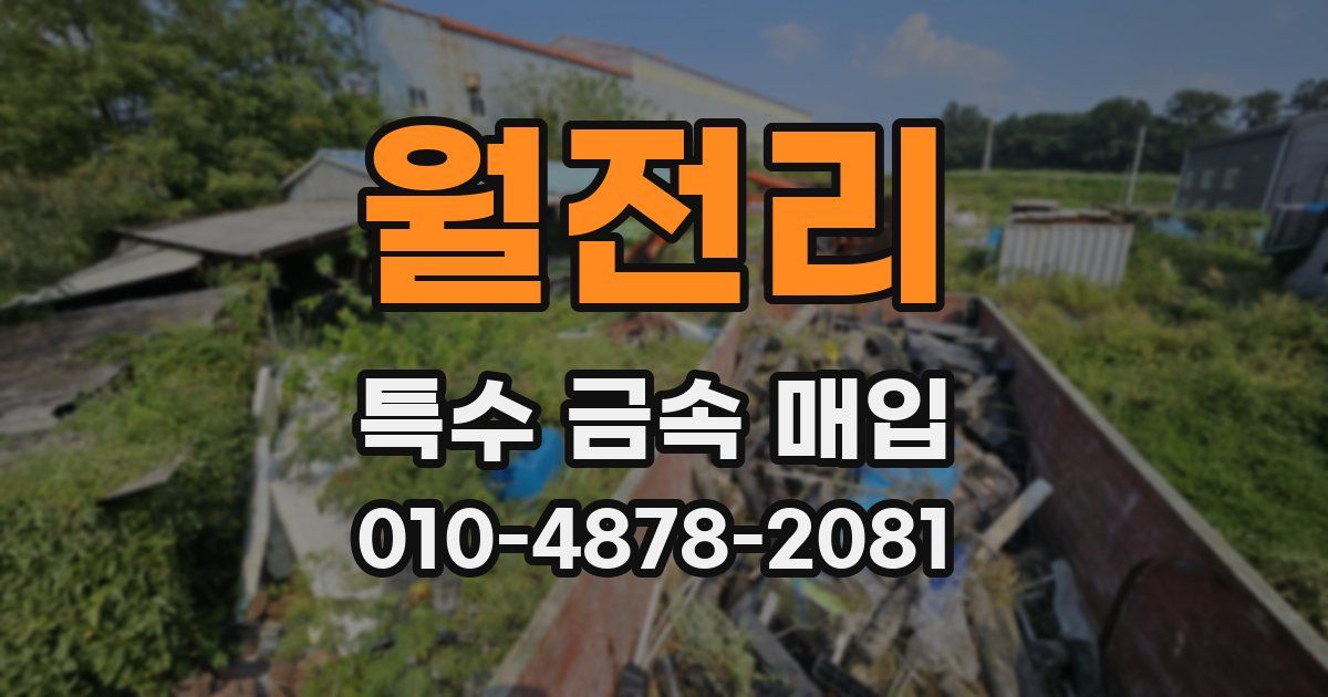 월전리 특수 금속 매입