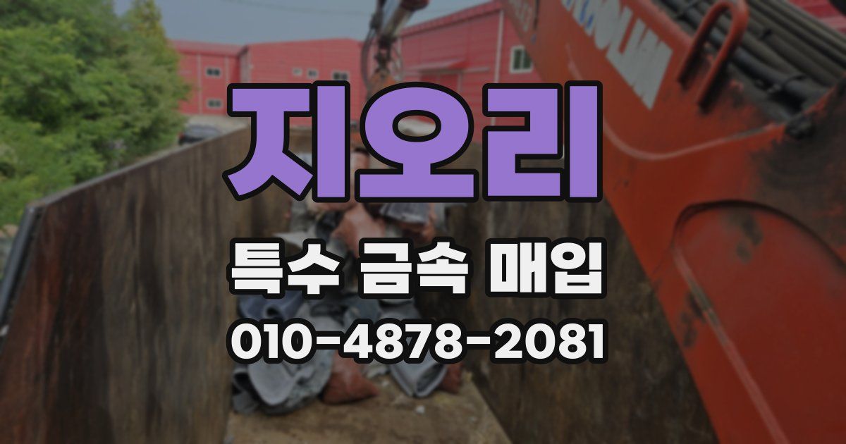 지오리 특수 금속 매입
