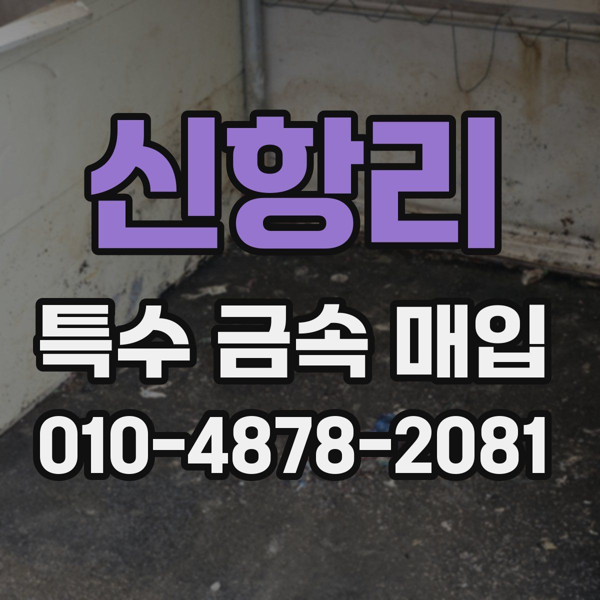 신항리 특수 금속 매입