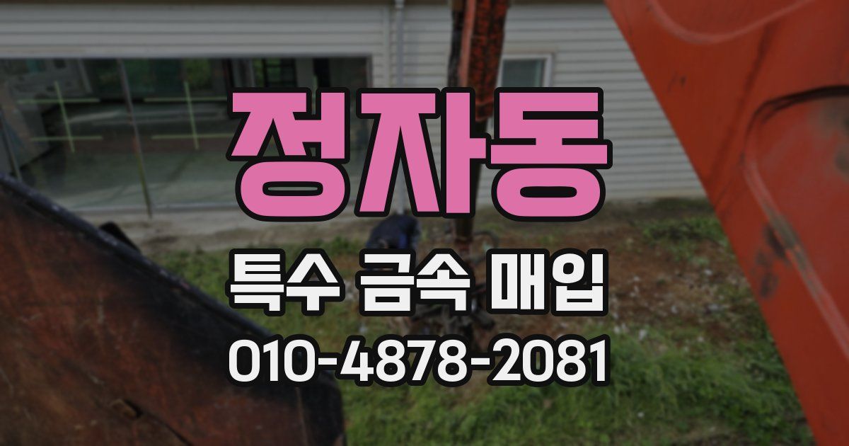 정자동 특수 금속 매입