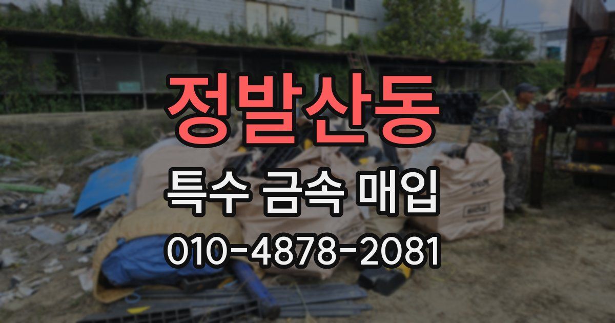 정발산동 특수 금속 매입