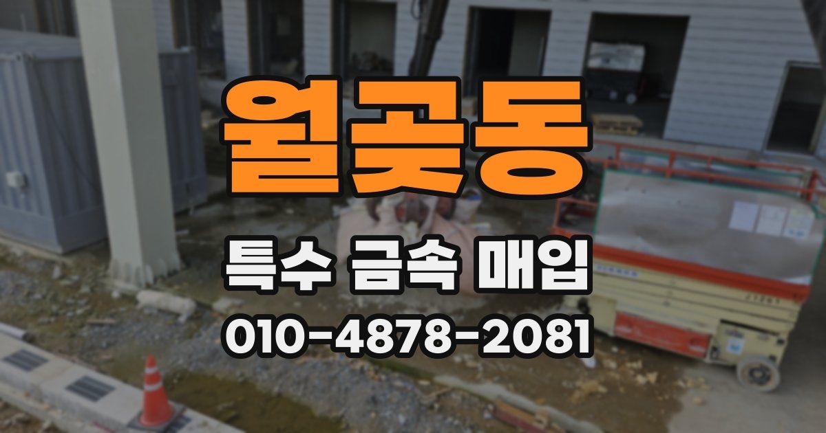 월곶동 특수 금속 매입