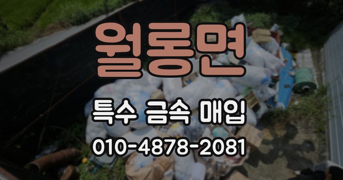월롱면 특수 금속 매입