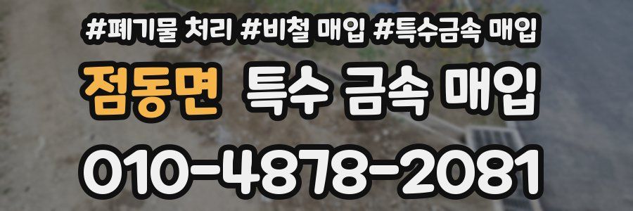 점동면 특수 금속 매입