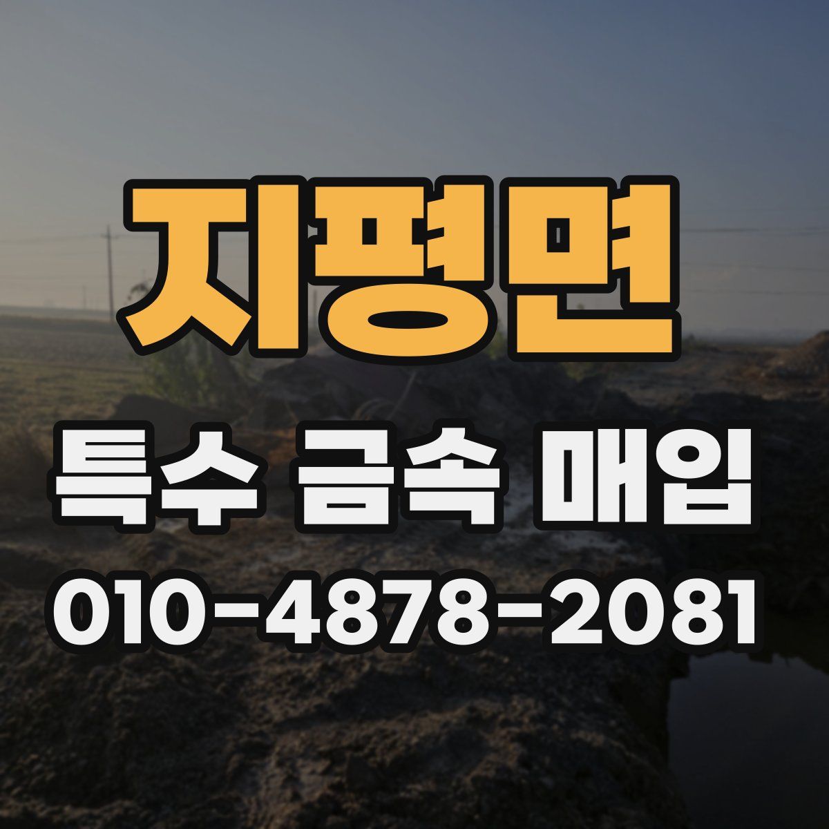 지평면 특수 금속 매입