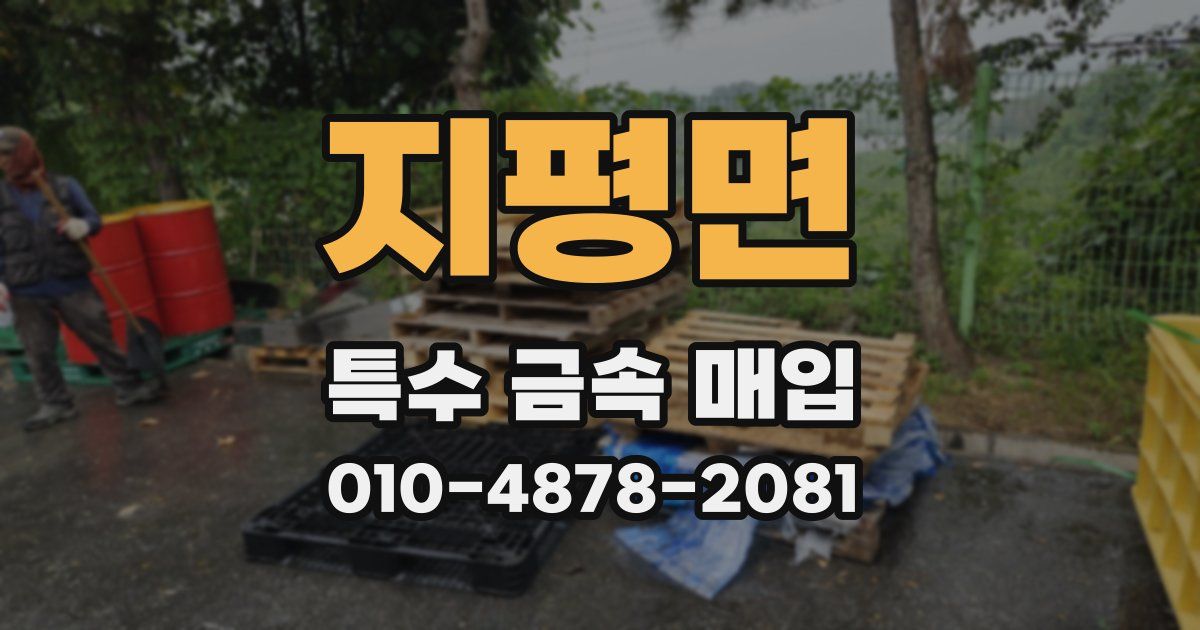 지평면 특수 금속 매입