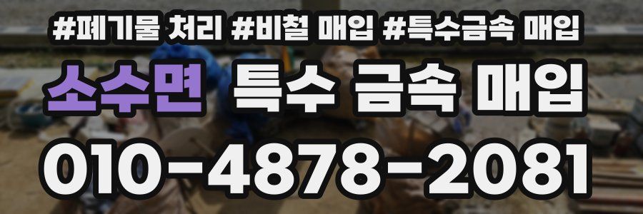 소수면 특수 금속 매입