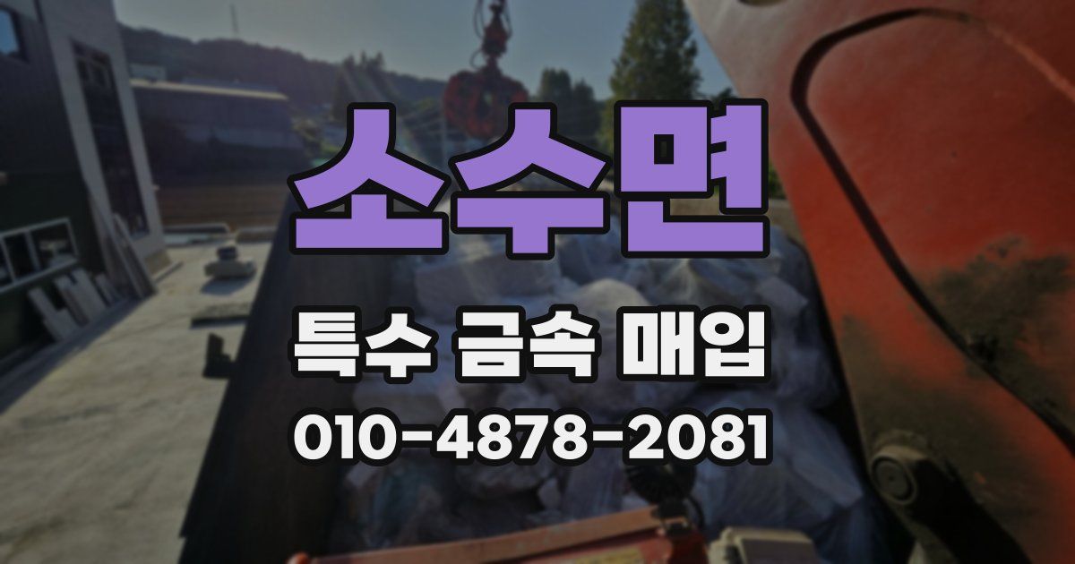 소수면 특수 금속 매입