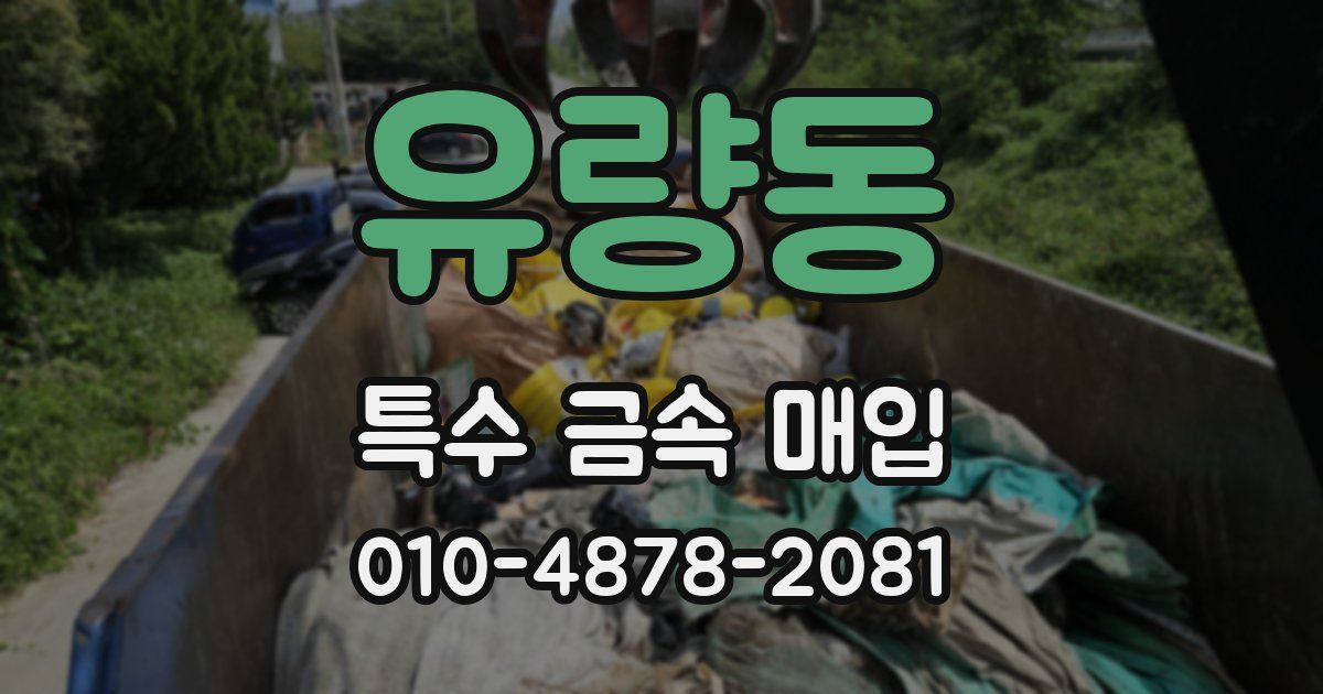 유량동 특수 금속 매입